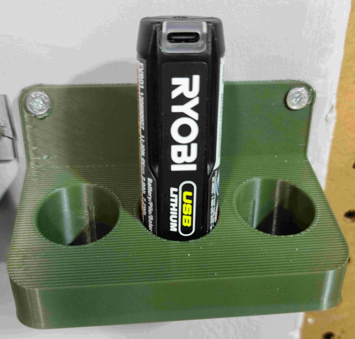 3D Printed Ryobi USB Lithium 4v Battery Holder