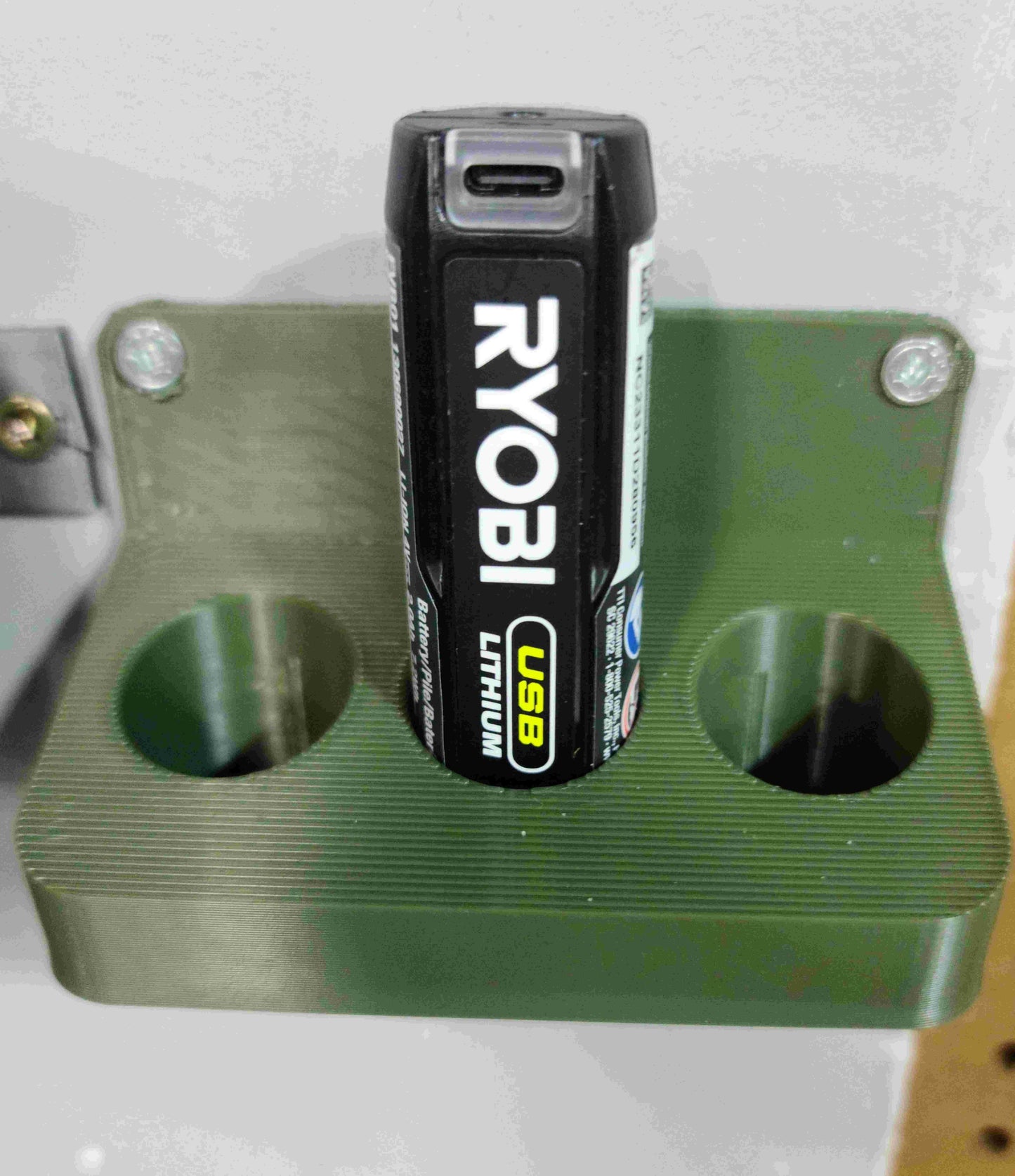 3D Printed Ryobi USB Lithium 4v Battery Holder