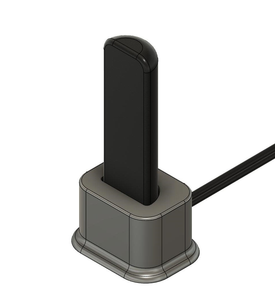 Charging Stand and holder for the Roku Voice Remote Pro.